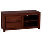 TANAKA SOLID MAHOGANY TV UNIT 120CM WITH 2 DRAWERS IN MAHOGANY - MyChocolateWood