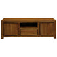 TANAKA SOLID MAHOGANY TV UNIT 2 DOORS & 1 DRAWER IN LIGHT PECAN 160CM - MyChocolateWood