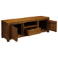 TANAKA SOLID MAHOGANY TV UNIT 2 DOORS & 1 DRAWER IN LIGHT PECAN 160CM - MyChocolateWood