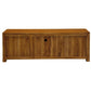 TANAKA SOLID MAHOGANY TV UNIT 2 DOORS & 1 DRAWER IN LIGHT PECAN 160CM - MyChocolateWood