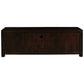 TANAKA SOLID MAHOGANY TV UNIT WITH 2 DOORS & 1 DRAWER IN CHOCOLATE 160CM - MyChocolateWood
