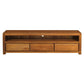 TANAKA SOLID MAHOGANY TV UNIT WITH 3 DRAWERS IN LIGHT PECAN 190CM - MyChocolateWood