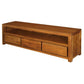 TANAKA SOLID MAHOGANY TV UNIT WITH 3 DRAWERS IN LIGHT PECAN 190CM - MyChocolateWood