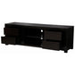 TANAKA SOLID MAHOGANY TV UNIT WITH 4 DRAWERS & 2 SHELVES IN CHOCOLATE 1700MM - MyChocolateWood