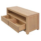 TANAKA SOLID MINDI WOOD 120CM TV UNIT WITH 2 DRAWERS IN NATURAL - MyChocolateWood