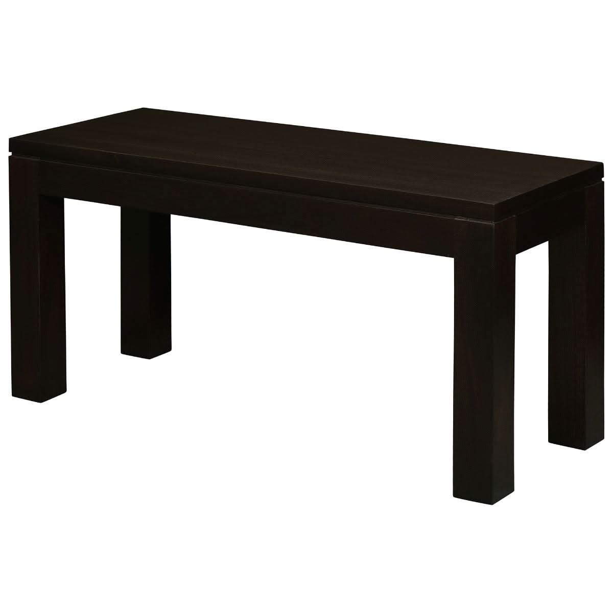 TANAKA SOLID TIMBER MAHOAGNY BENCH 90CM IN CHOCOLATE - MyChocolateWood