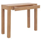 TANAKA SOLID WHITE CEDAR TIMBER CONSOLE TABLE/HALL TABLE WITH 1 HIDDEN DRAWER 90CM - MyChocolateWood