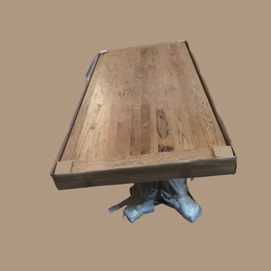 TARA OAK DINING TABLE OAK WOOD TIMBER 200CM - MyChocolateWood