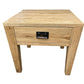 TARA SOLID OAK 1 DRAWER LAMP TABLE/SIDE TABLE NATURAL - MyChocolateWood
