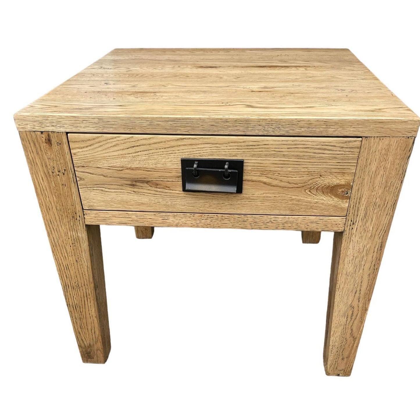 TARA SOLID OAK 1 DRAWER LAMP TABLE/SIDE TABLE NATURAL - MyChocolateWood