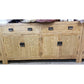 TARA SOLID OAK BUFFET SIDEBOARD NATURAL 2 DRAWERS 4 DOORS 140 CM - MyChocolateWood