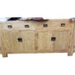 TARA SOLID OAK BUFFET SIDEBOARD NATURAL 2-DRAWERS 4 DOORS 180 CMS - MyChocolateWood