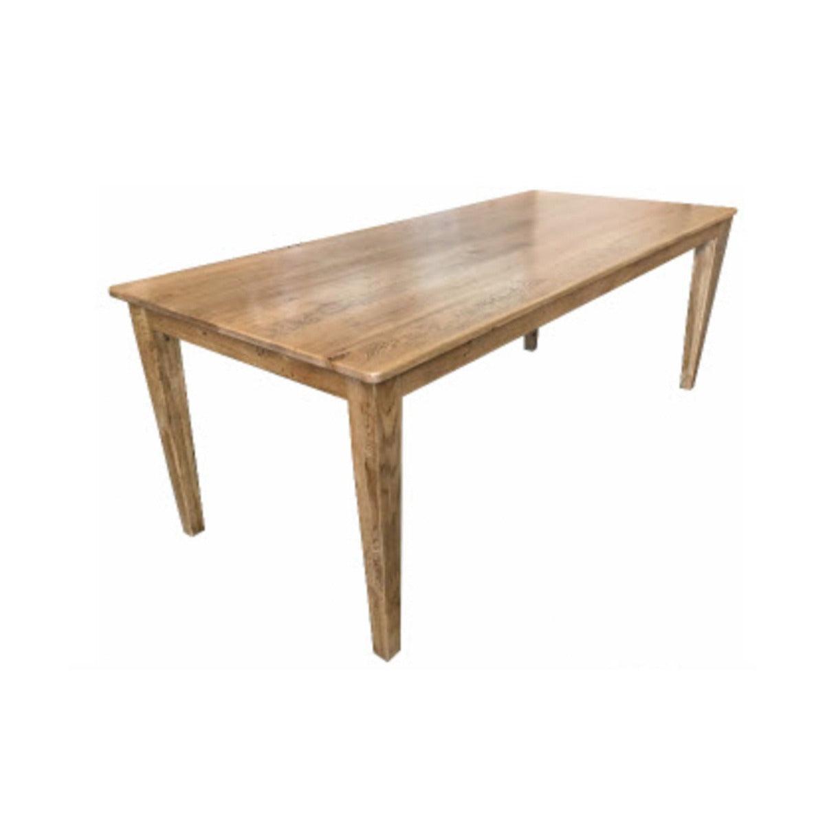 TARA SOLID OAK DINING TABLE NATURAL TOP/WHITE LEGS 150CM - MyChocolateWood