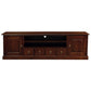 TASMANIA MAHOGANY TIMBER 2 DOORS & 4 DVD SIZE DRAWERS 200CM TV UNIT/ENTERTAINMENT UNIT IN MAHOGANY - MyChocolateWood