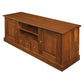 TASMANIA MAHOGANY TIMBER TV UNIT 2 DOORS & 3 CD DRAWERS IN LIGHT PECAN - MyChocolateWood
