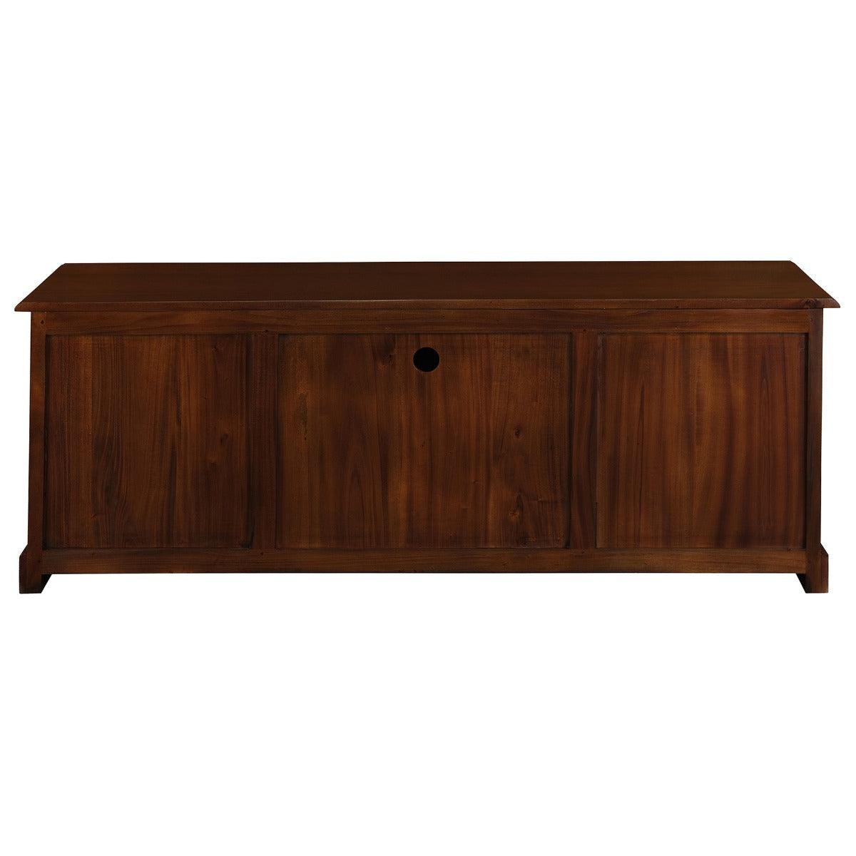 TASMANIA MAHOGANY TIMBER TV UNIT 2 DOORS & 3 CD DRAWERS IN MAHOGANY 160CM - MyChocolateWood