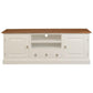 TASMANIA MAHOGANY TIMBER TV UNIT 2 DOORS & 3 CD DRAWERS WHITE/CARAMEL 160 CM - MyChocolateWood