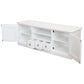 TASMANIA MAHOGANY TIMBER TV UNIT 2 DOORS & 3CD DRAWERS IN WHITE 160CM - MyChocolateWood