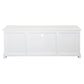 TASMANIA MAHOGANY TIMBER TV UNIT 2 DOORS & 3CD DRAWERS IN WHITE 160CM - MyChocolateWood
