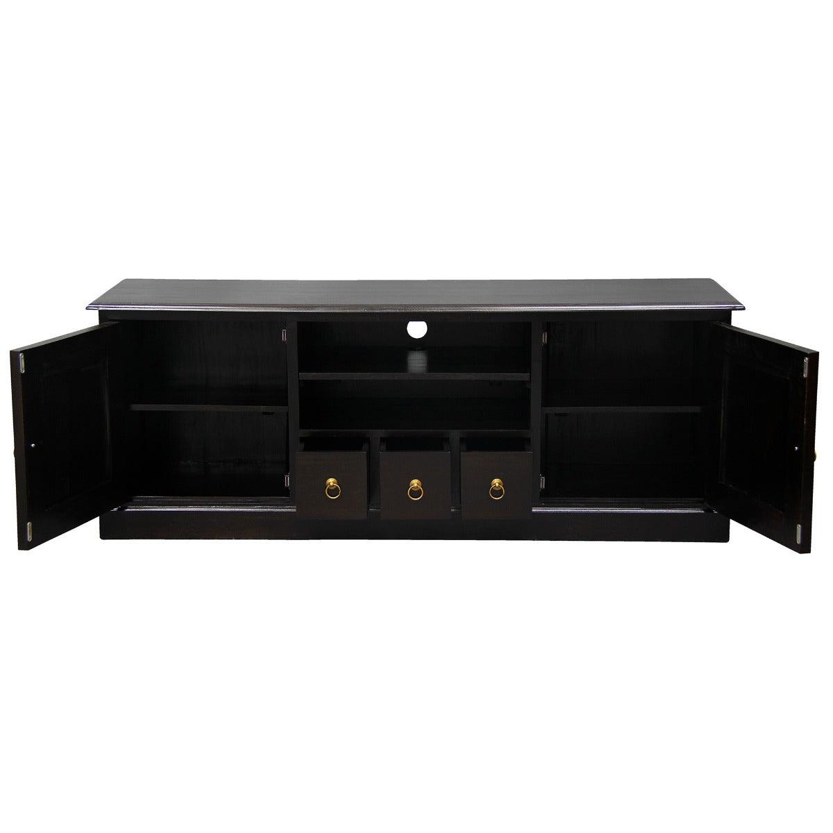 TASMANIA MAHOGANY TIMBER TV UNIT/ENTERTAINMENT UNIT 2 DOORS & 3 CD DRAWERS CHOCOLA 160CMTE - MyChocolateWood