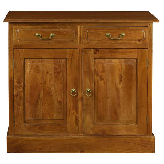 TASMANIA SOLID MAHOGANY 2 DOOR 2 DRAWER BUFFET IN LIGHT PECAN - MyChocolateWood