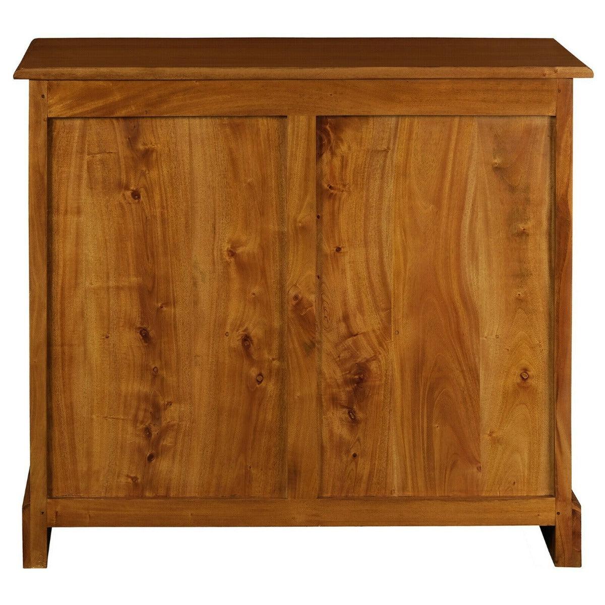 TASMANIA SOLID MAHOGANY 2 DOOR 2 DRAWER BUFFET IN LIGHT PECAN - MyChocolateWood