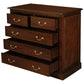 TASMANIA SOLID MAHOGANY 5 DRAWERS TALLBOY/5 DRAWER CHEST OF DRAWERS IN MAHOGANY - MyChocolateWood