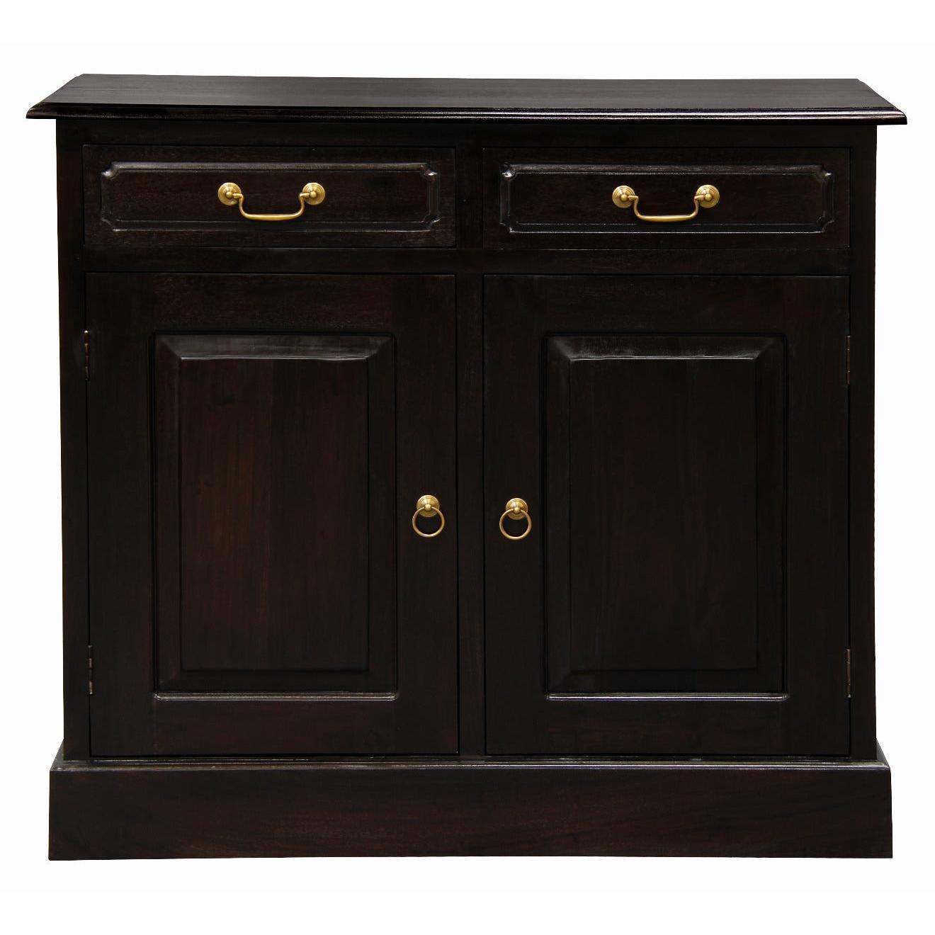 TASMANIA SOLID MAHOGANY BUFFET 2 DOORS 2 DRAWERS IN CHOCOLATE - MyChocolateWood