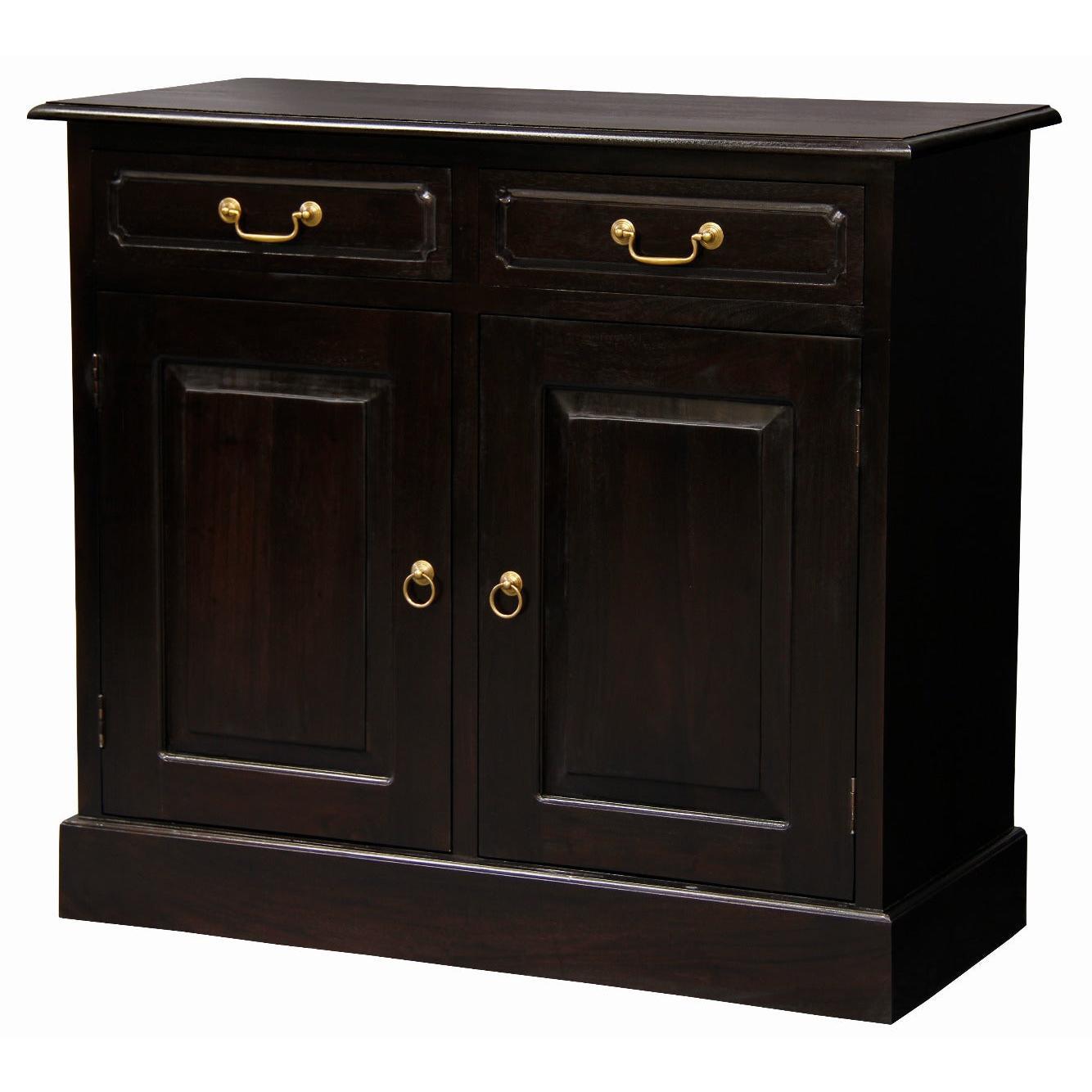TASMANIA SOLID MAHOGANY BUFFET 2 DOORS 2 DRAWERS IN CHOCOLATE - MyChocolateWood