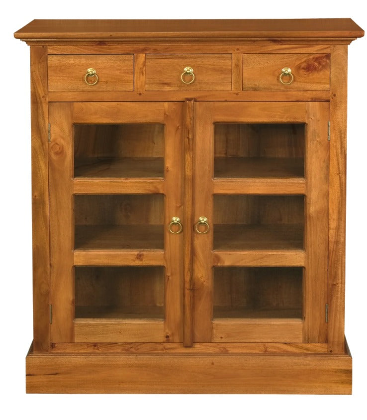 TASMANIA SOLID MAHOGANY BUFFET 2 DOORS & 3 DRAWERS IN LIGHT PECAN