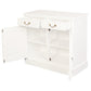 TASMANIA SOLID MAHOGANY BUFFET/SIDEBOARD 2 DOORS & 2 DRAWERS IN WHITE - MyChocolateWood