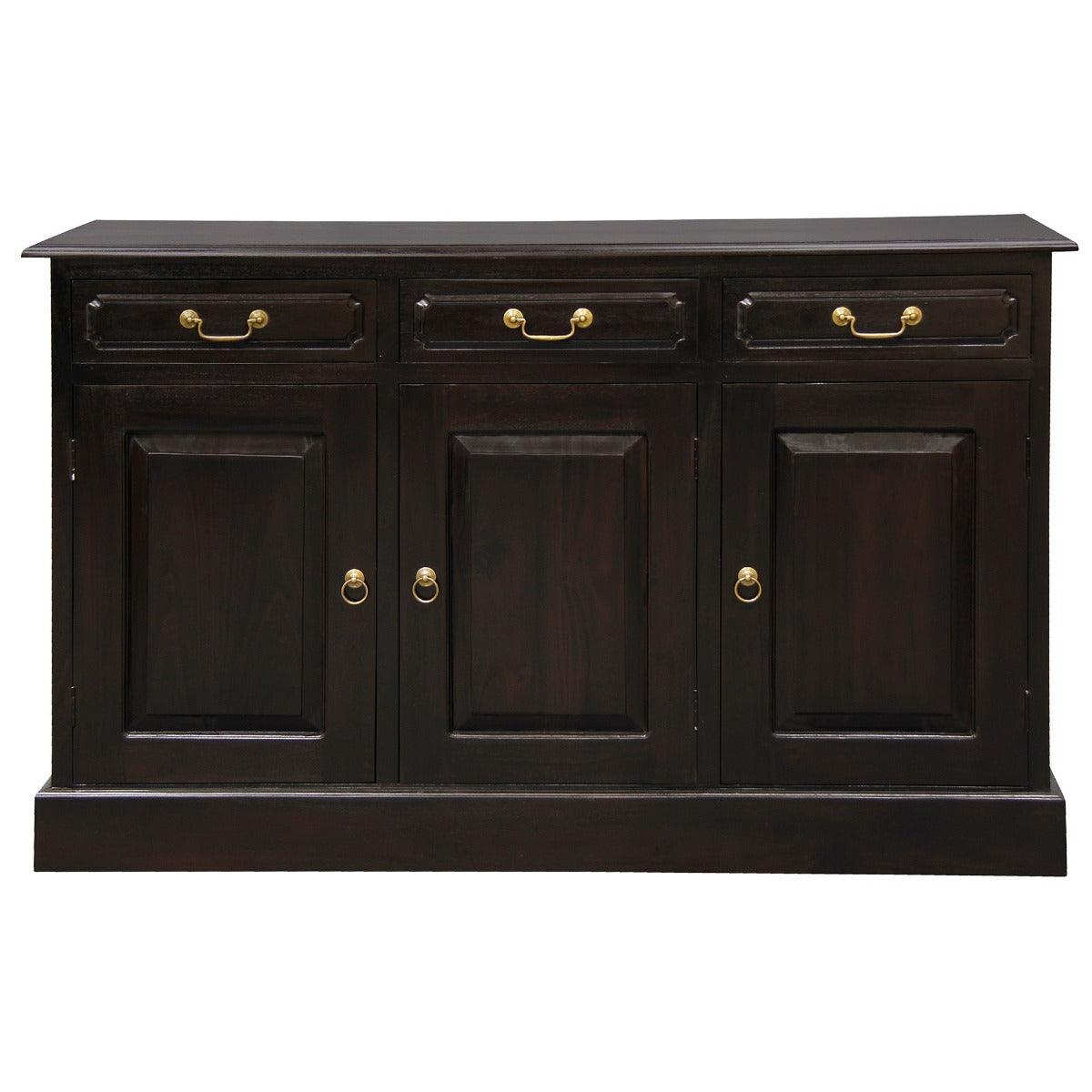 TASMANIA SOLID MAHOGANY BUFFET/SIDEBOARD 3 DOORS & 3 DRAWERS IN CHOCOLATE - MyChocolateWood