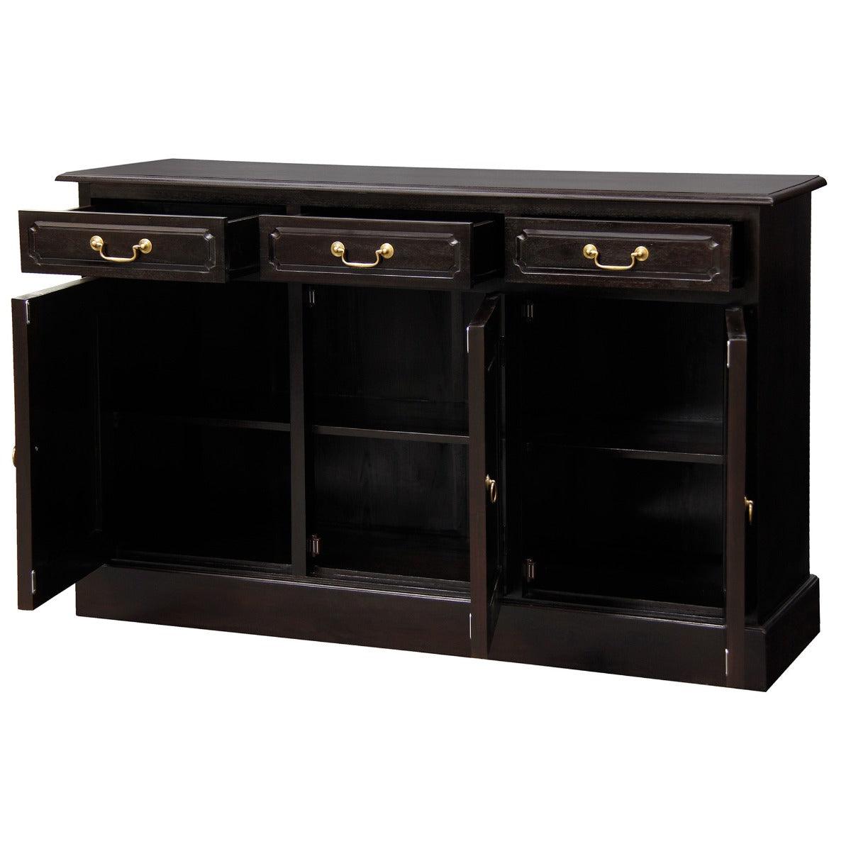 TASMANIA SOLID MAHOGANY BUFFET/SIDEBOARD 3 DOORS & 3 DRAWERS IN CHOCOLATE - MyChocolateWood