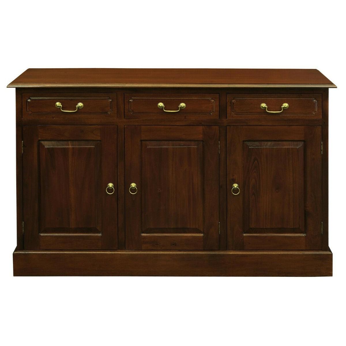 TASMANIA SOLID MAHOGANY BUFFET/SIDEBOARD 3 DOORS & 3 DRAWERS IN MAHOGANY COLOUR - MyChocolateWood