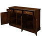 TASMANIA SOLID MAHOGANY BUFFET/SIDEBOARD 3 DOORS & 3 DRAWERS IN MAHOGANY COLOUR - MyChocolateWood