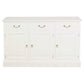 TASMANIA SOLID MAHOGANY BUFFET/SIDEBOARD 3 DOORS & 3 DRAWERS IN WHITE - MyChocolateWood