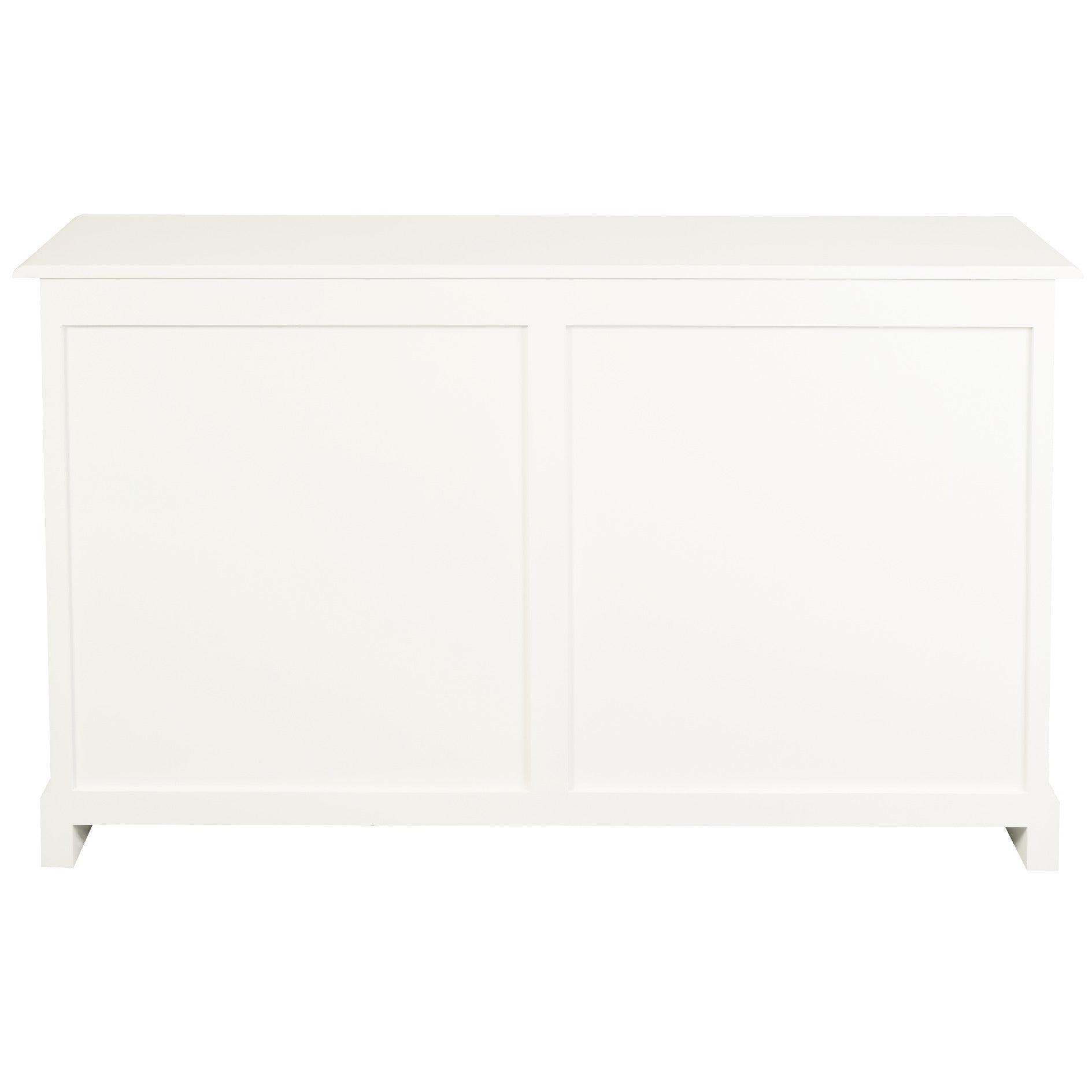 TASMANIA SOLID MAHOGANY BUFFET/SIDEBOARD 3 DOORS & 3 DRAWERS IN WHITE - MyChocolateWood