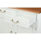 TASMANIA SOLID MAHOGANY BUFFET/SIDEBOARD 4 DOORS & 4 DRAWERS WHITE BODYWITH A CARAMEL TOP & WHITE BODY - MyChocolateWood