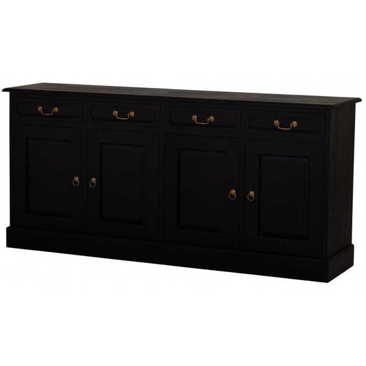 TASMANIA SOLID MAHOGANY BUFFETSIDEBOARD 4 DOORS AND 4 DRAWERS IN CHOCOLATE - MyChocolateWood