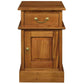 TASMANIA SOLID MAHOGANY TIMBER BEDSIDE TABLE, RIGHT HAND SIDE, LIGHT PECAN - MyChocolateWood