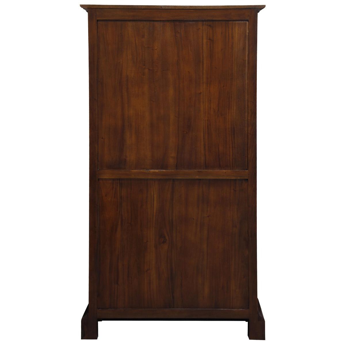 TASMANIA SOLID MAHOGANY WIDE BOOKCASE IN MAHOGANY COLOUR - MyChocolateWood