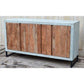 THE CONCRETE VINTAGE TIMBER SIDEBOARD / BUFFET - 3-DOOR - 158CM LAC&MATT FINISH FLOOR STOCK CLEARANCE - MyChocolateWood