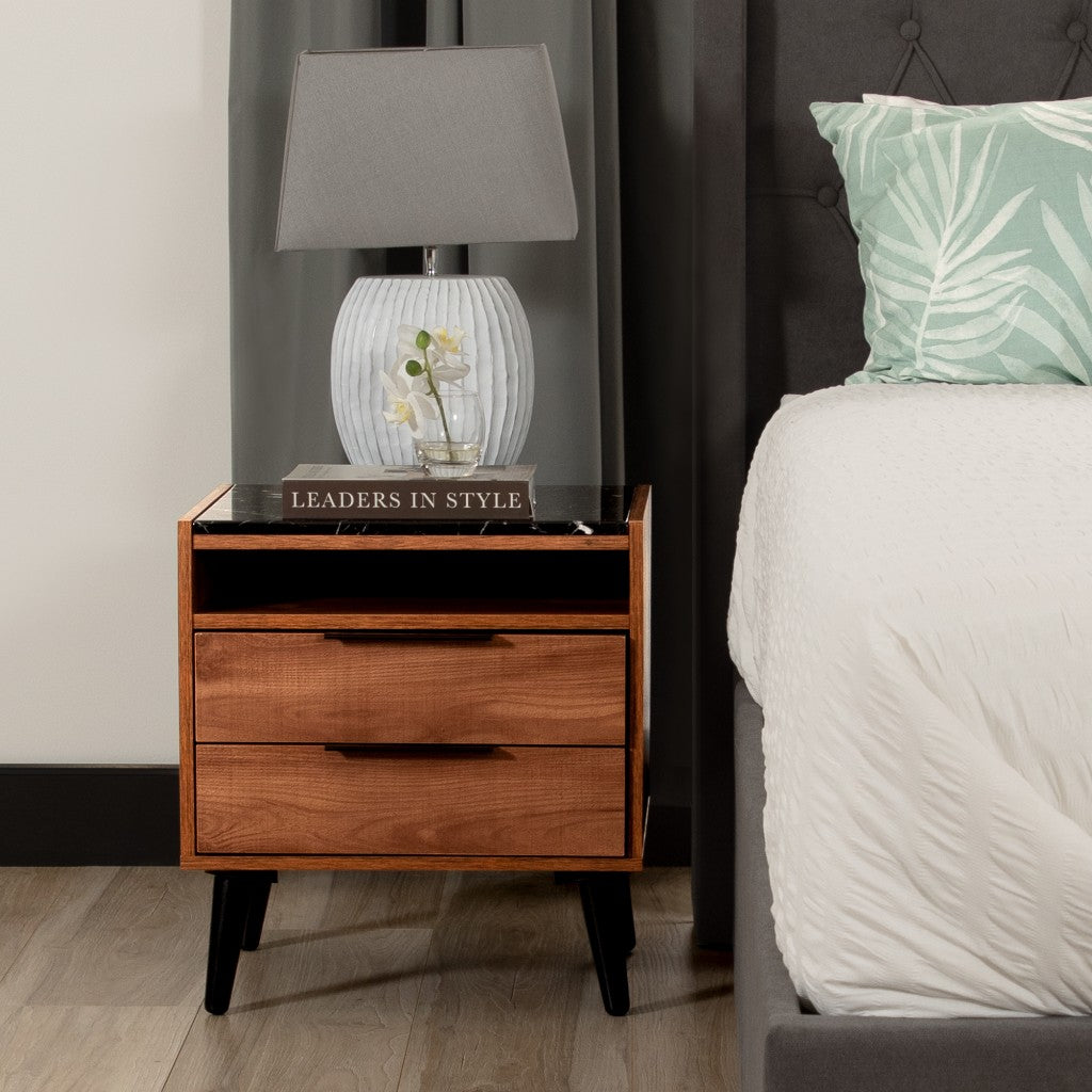THELO 2-DRAWER BEDSIDE TABLE RIVIERA - MyChocolateWood