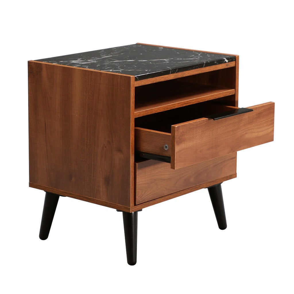 THELO 2-DRAWER BEDSIDE TABLE RIVIERA - MyChocolateWood