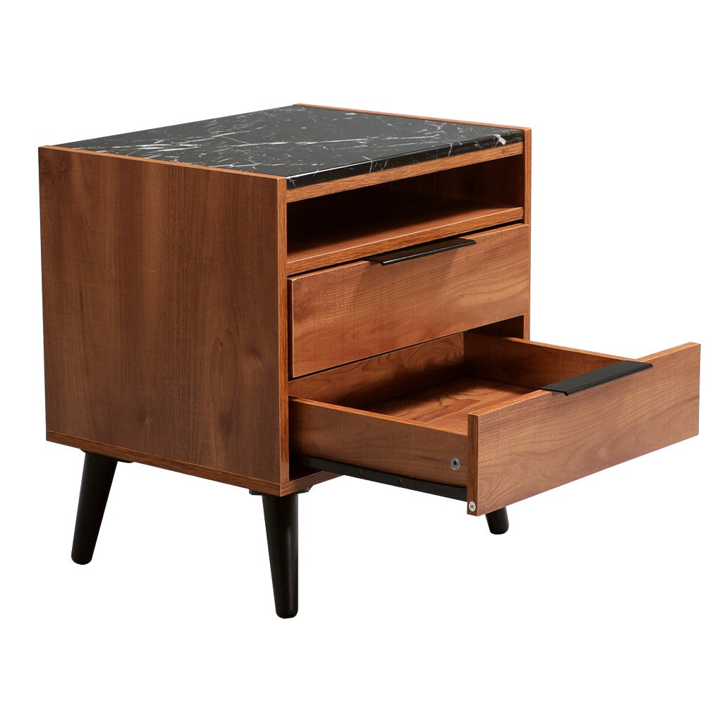 THELO 2-DRAWER BEDSIDE TABLE RIVIERA - MyChocolateWood