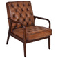 THEODORE VINTAGE LEATHER ARMCHAIR IN TOFFEE - MyChocolateWood