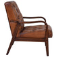 THEODORE VINTAGE LEATHER ARMCHAIR IN TOFFEE - MyChocolateWood