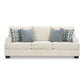 TIANA 3-SEATER SOFA CHENILLE POLYESTER WHITE /GREY MIX - MyChocolateWood