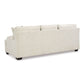 TIANA 3-SEATER SOFA CHENILLE POLYESTER WHITE /GREY MIX - MyChocolateWood