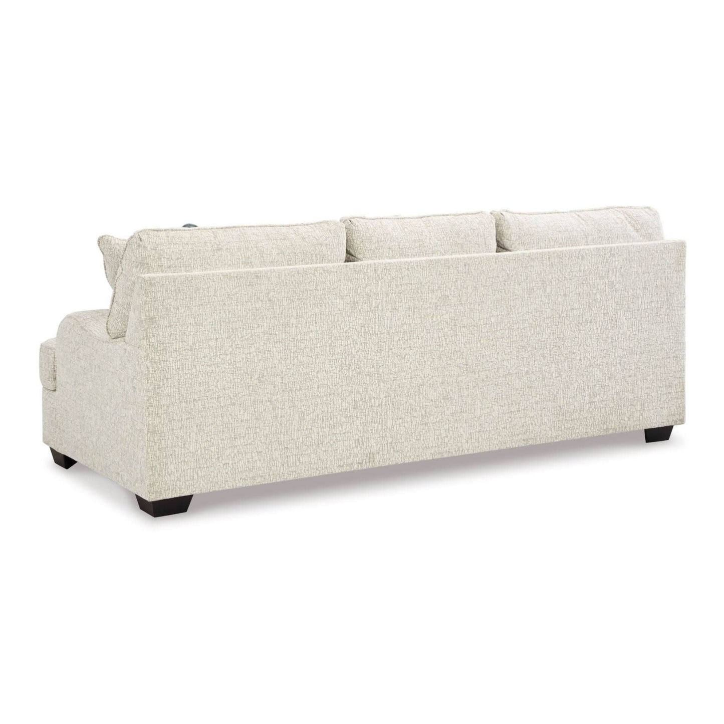 TIANA 3-SEATER SOFA CHENILLE POLYESTER WHITE /GREY MIX - MyChocolateWood